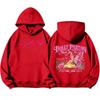 Unisex Lightweight Printed Long Sleeve Pullover Hoodie