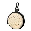 Large Capacity Coin Purse Faux Leather WaterProof Zipper Storage Bag Naan Pattern with Key Ring Wallet For Outdoor Enthusiasts