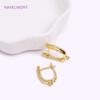 18K Gold Plated Brass Earring Hook Clasp,High Quality Ear Wire For Earring Making Findings,Accessories For Earrings