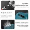 Woodworking Electric Trimmer Set Thickened Shell Compact 6 Speed Adjustable 800W 30000r/min Wood Router Tool Trim Router