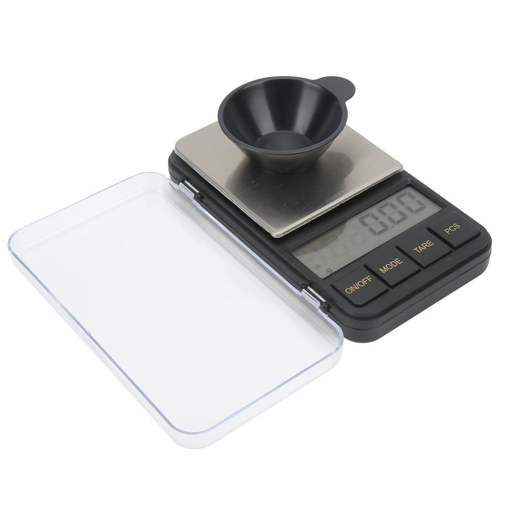 Digital Electronic Scale 200g Load LCD Blue Screen Backlight 0.01g Display Portable Jewelry Scale Pocket Scale with Tray