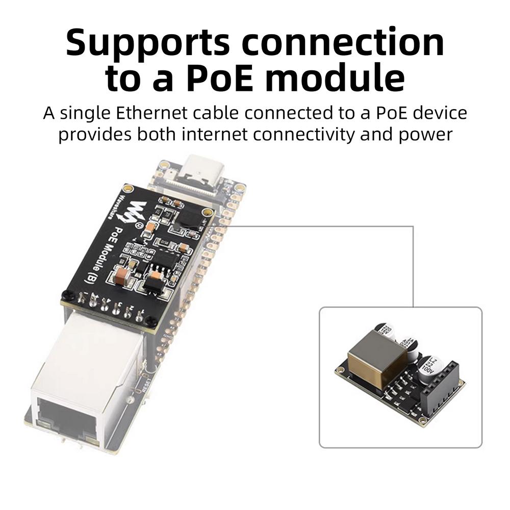 ESP32-P4-ETH Multimedia Development Board RISC-V Dual-Core 32MB PSRAM 32MB Flash MIPI-CSI/DSI RJ45 USB Type-C H.264 for Edge AI