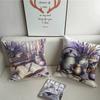 Kissenbezug mit Lavendel-Thema Heimdeko Überwurf für Sofa Bett Auto Raumdeko Geschenkidee
