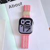 Magnetic Buckle Breathable Braided Nylon Watch Band Replacement Strap Compatible with Apple Watch Series1–11/SE/Ultra 38 40 41 42 44 45 46 49mm