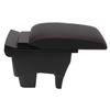 Car Armrest Box Black Central Console Arm Rest Storage Box Red Stitch with USB Interface Replacement for Suzuki VITARA