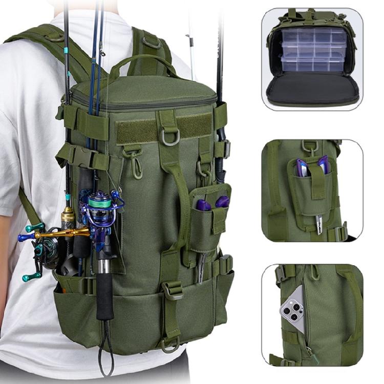Large Capacity Fishing Bag Watertight Crossbody Bag Backpack Outdoor Single Shoulder Bag Fishing Tackle Bag Baits Bag