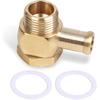 8089 Carburetor Inlet Fitting Compatible with Edelbrock, Fuel Banjo Fittings for Square-Bore & Carter AFB