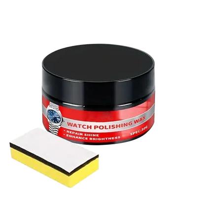 New Watch Crystal Polish Repair Tools Scratch Removal With Sponge Watch Scratch Polishing Cream For Restores Gloss Glass Brass