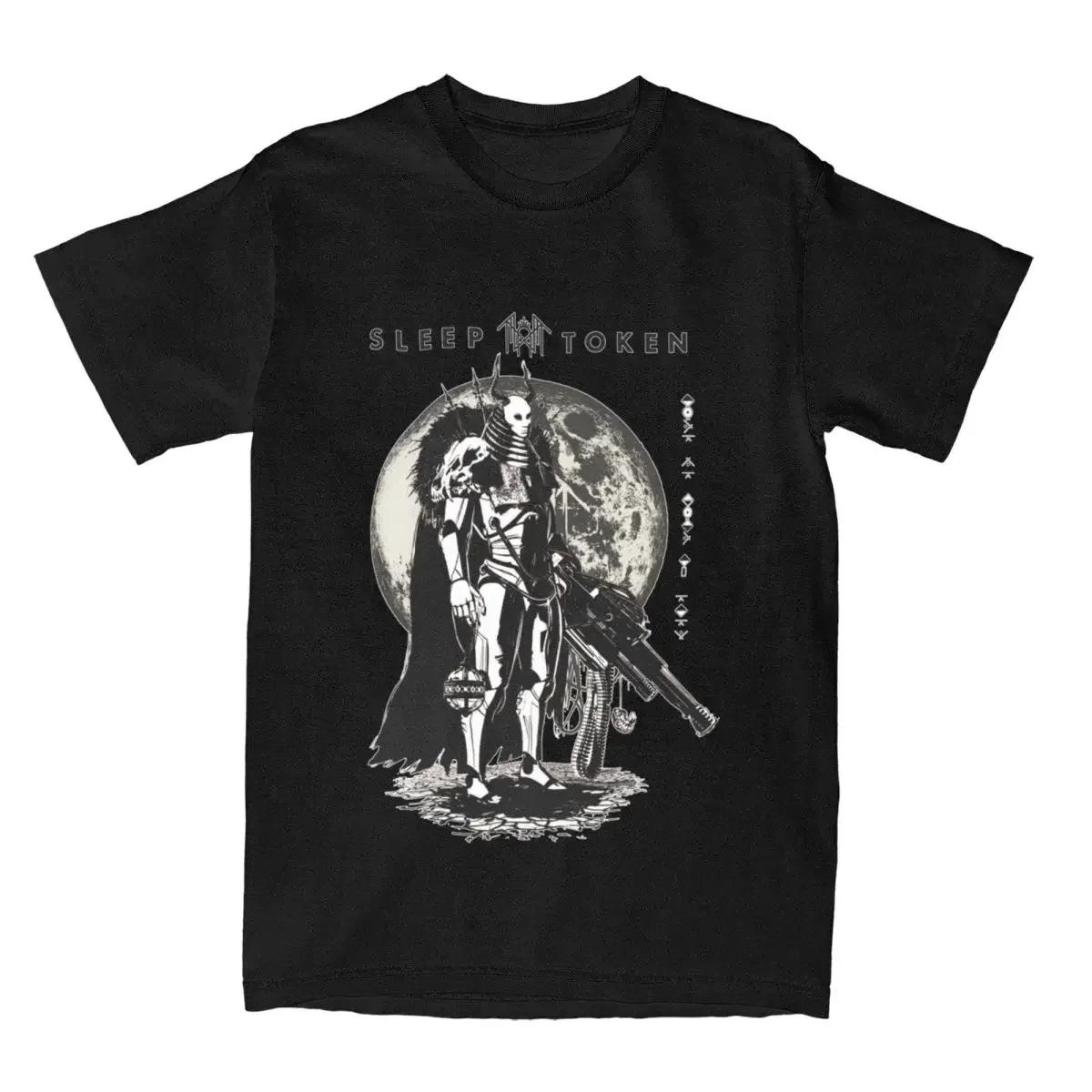 

2025 Sleep Token Горячая американская группа Высококачественная футболка с принтом Роскошь для мужчин и женщин Хлопковый топ Y2k Другие футболки XL