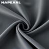 1PC NAPEARL 70-80% Shading Dark Gray Blackout Curtain and White Lace Sheer Double Layered Curtains for Living Room Bedroom Home Decoration