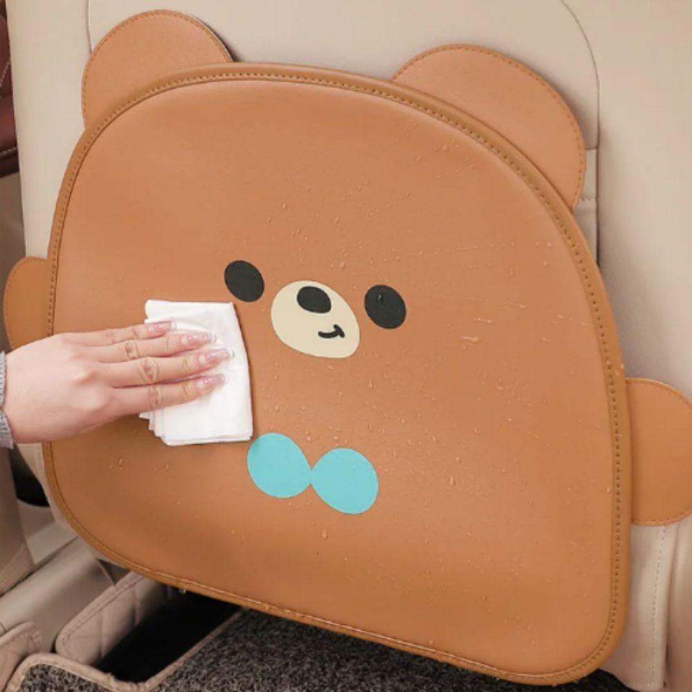 Leather Protective Anti-Child-Kick Pad Waterproof Auto Anti Kick Mat Car Seat Back Cover For Kids