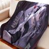 Cartoon Blue Archive Onikata Kayoko Flannel Blanket Cover Warm Soft Anime Blanket Multifunctional Decor Home Universal Blanket