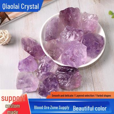 Amethyst Raw Stone Crystal for Fish Tank, Incense Diffuser, and Home Décor