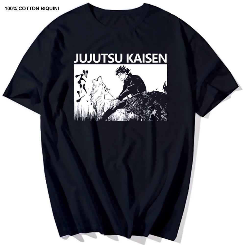 Harajuku Unisex's Tshirt Jujutsu Kaisen Printed Short Sleeve T Shirt Cool Cartoon Anime Casual T-shirt Kawaii Male Streetwear Tops