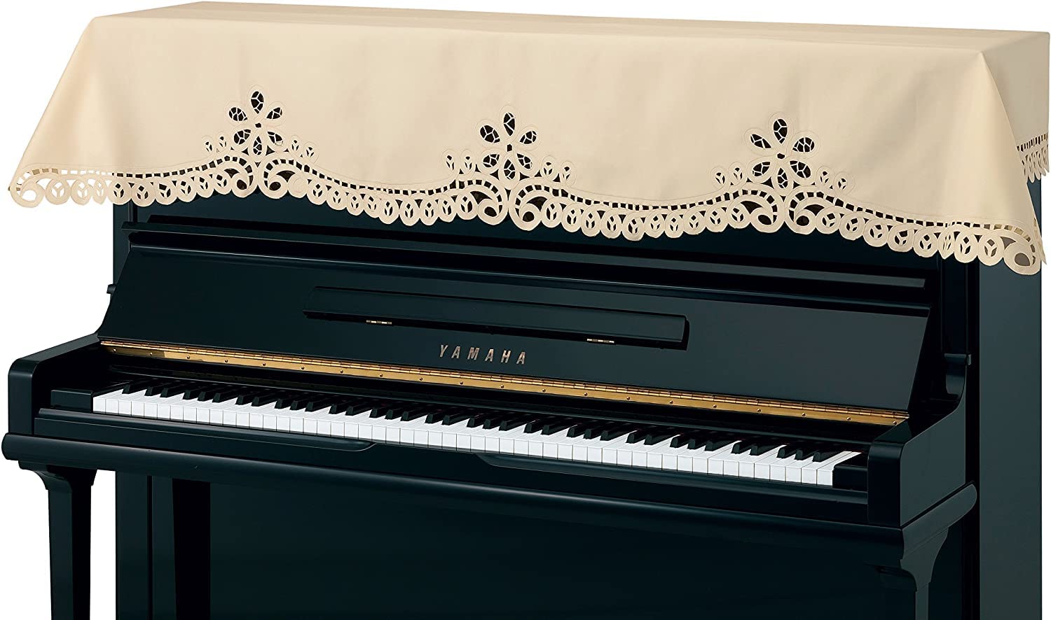 

Чехол для пианино Alps Кружевной Бежевый 200см x 70см (Тип ришелье) CL-24 Прибл. бежевый