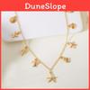Seashell Pendant Necklace With Alloy Chain For Womens Beach Fashion