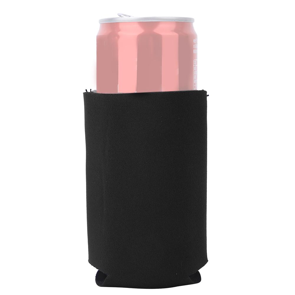 2PCS Neoprene Collapsible Outdoor Sports Water Bottle Cover Portable Cup Insulation Sleeve Bag AccessoriesBlack