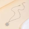 Hot selling fashionable alloy moon pendant, niche and versatile, sun set diamond necklace, star necklace accessories