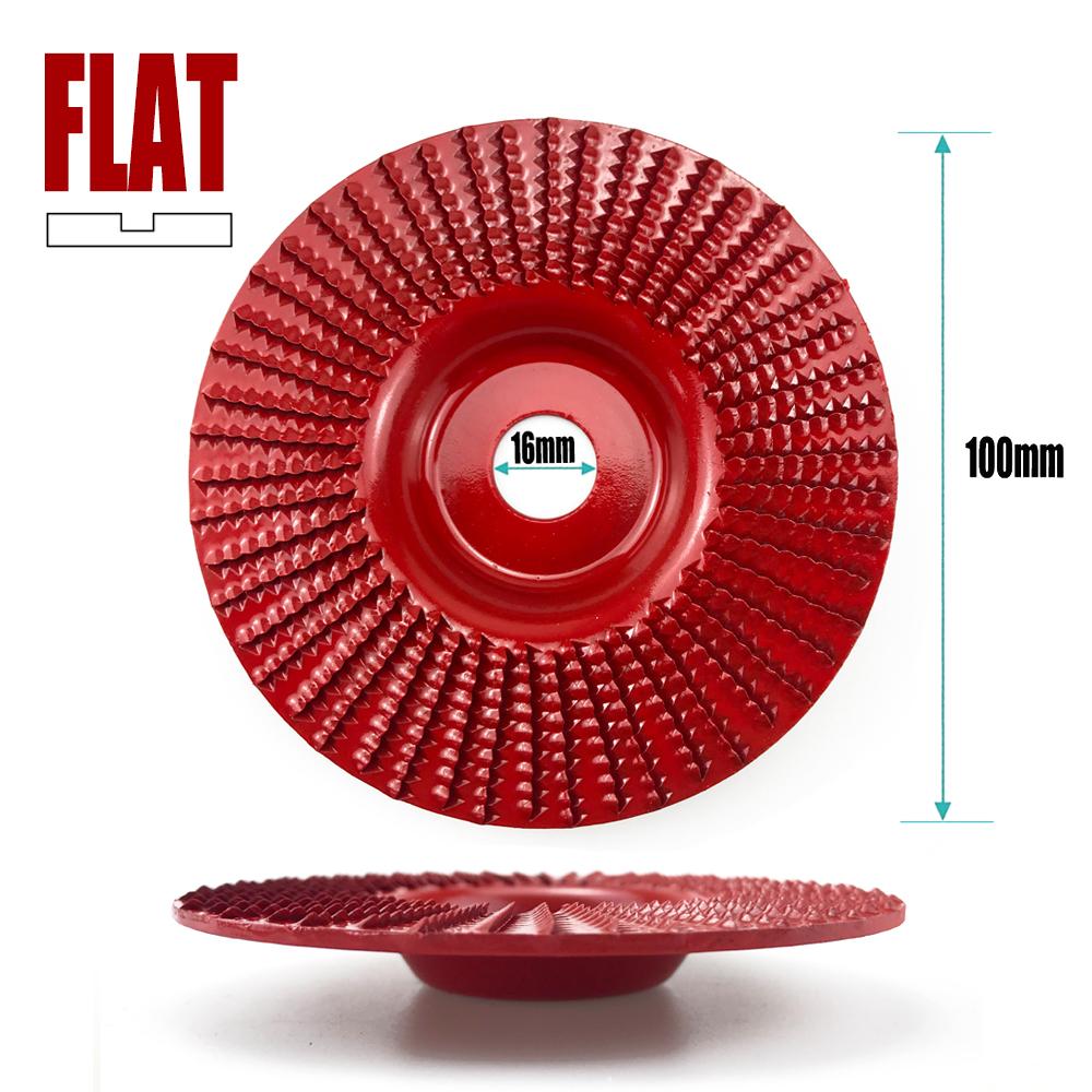 100mm Plane Bevel Angle Grinding Wheel 16/22mm Aperture Rotary Disc Sanding Woods Carving Tool Abrasive Disc for Angle Grinder