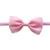 Solid Color Bow Hairpin & Ribbed Headband Set for Girls
