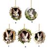 Practical Colorful Easters Rabbit Ornament Tree Hanging Pendant Suitable for Decorating Living Room Classrooms and Window