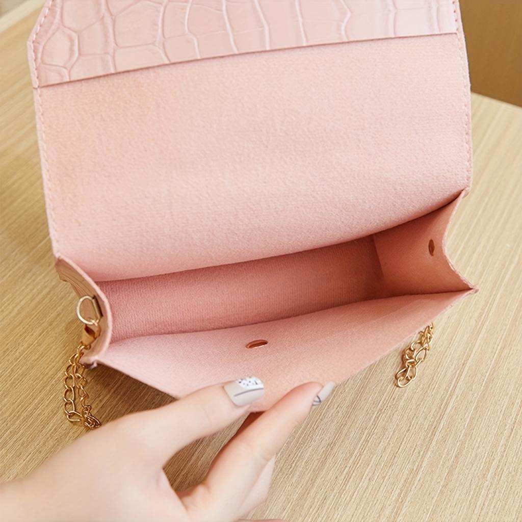 Lady's Envelope Clutch with Chain Strap