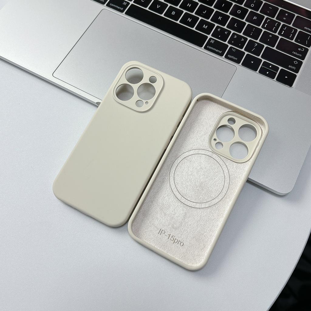 Official Liquid Silicone For  Magnetic Case For For Iphone 16 1 14 13 12 Pro Max Plus Chinese Red Wireless Charge Soft Cover