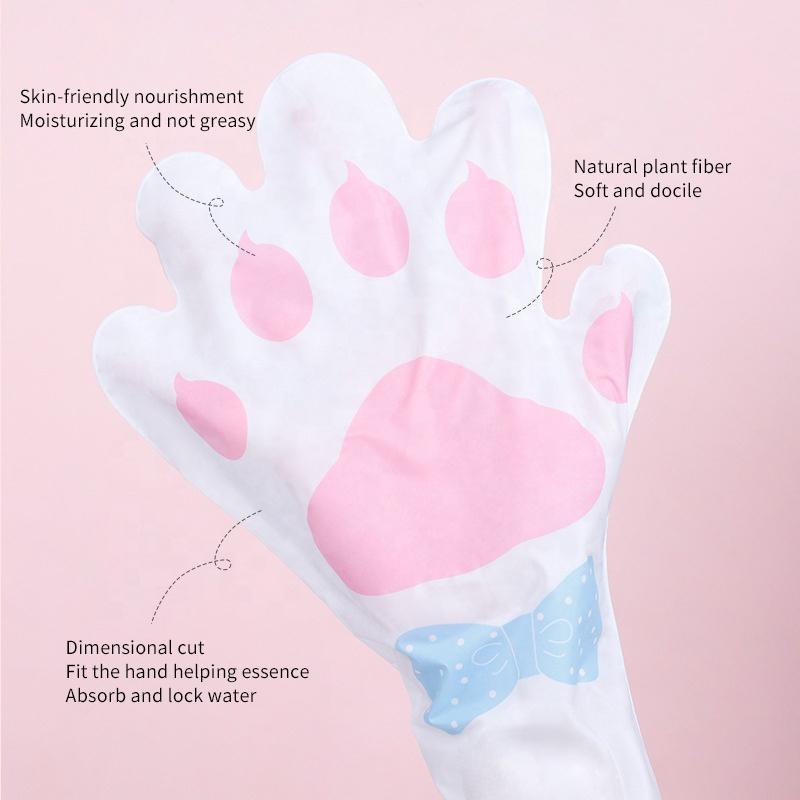 5 PCS Niacinamide Goat Milk Rejuvenation Cat Hand Mask Moisturizing Whitening Tender Skin Care Exfoliating Calluses Repairing