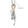 Lovely Cat Pendant Necklace Simple Collar Necklace Neck Chain Y2K Cute Animal Neck Chain Fashion Statement Jewelry