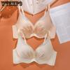 French Style Bra for Women Gathered Without Steel Rims Collecting Accessory Bras and Lace Bras