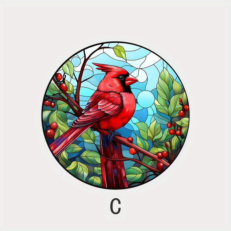 

2D Flat Round Sparrow Acrylic Wooden Sign, Home Decor Plaque Hanging Wall Art Decorative Garden Decoration for Room Door Signs Hanging Square Living B 22.9*22.9CM