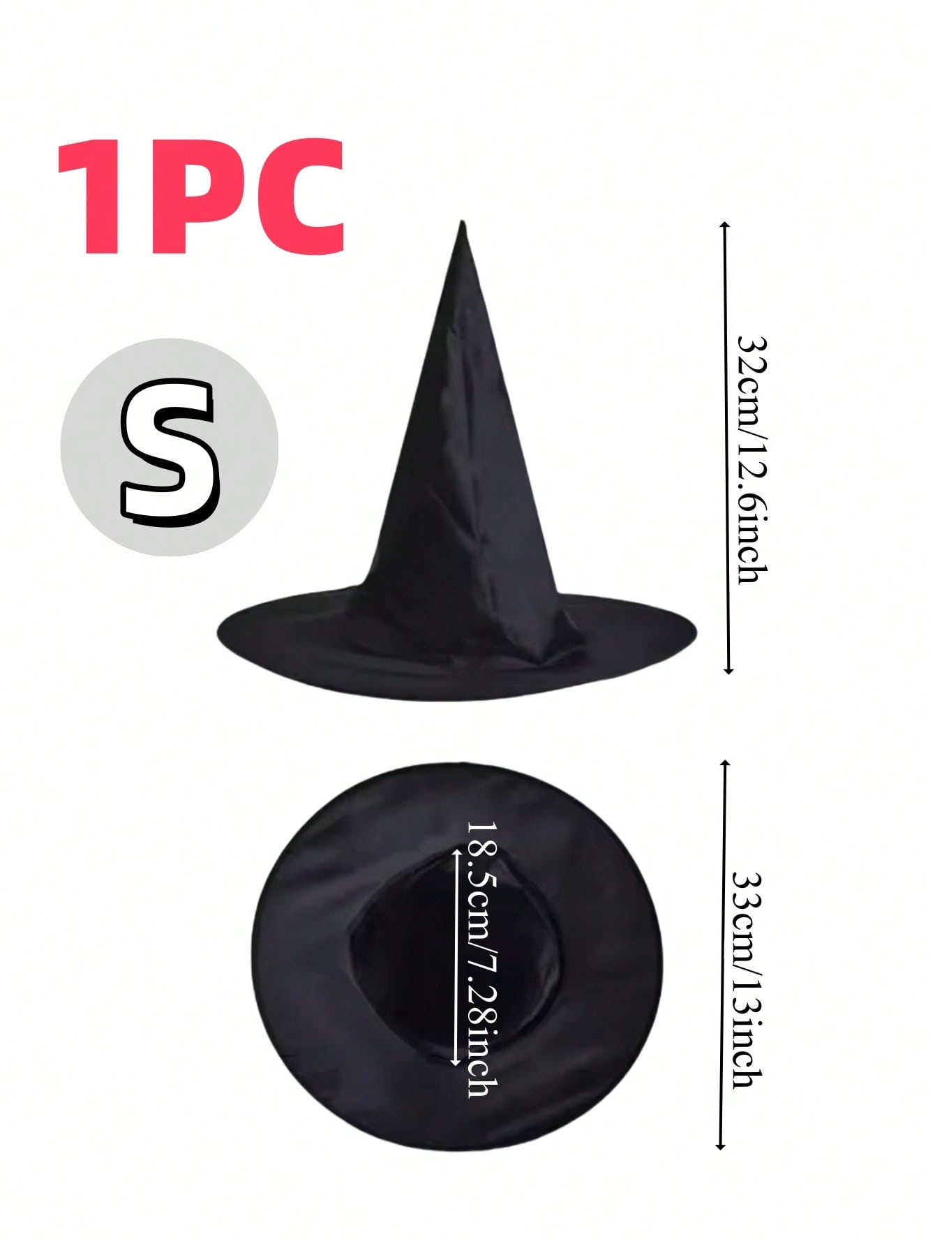 

12PCS Halloween Party Decoration Hats Suitable For Both Men And Women Black Wizard Hats Halloween Party Costumes Accessories