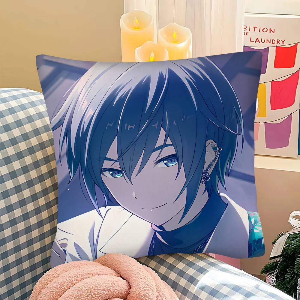 1pc KAITO Pillow Case Fashion Square Pillowcase Bedroom Sofa Room Ins Decoration Leisure