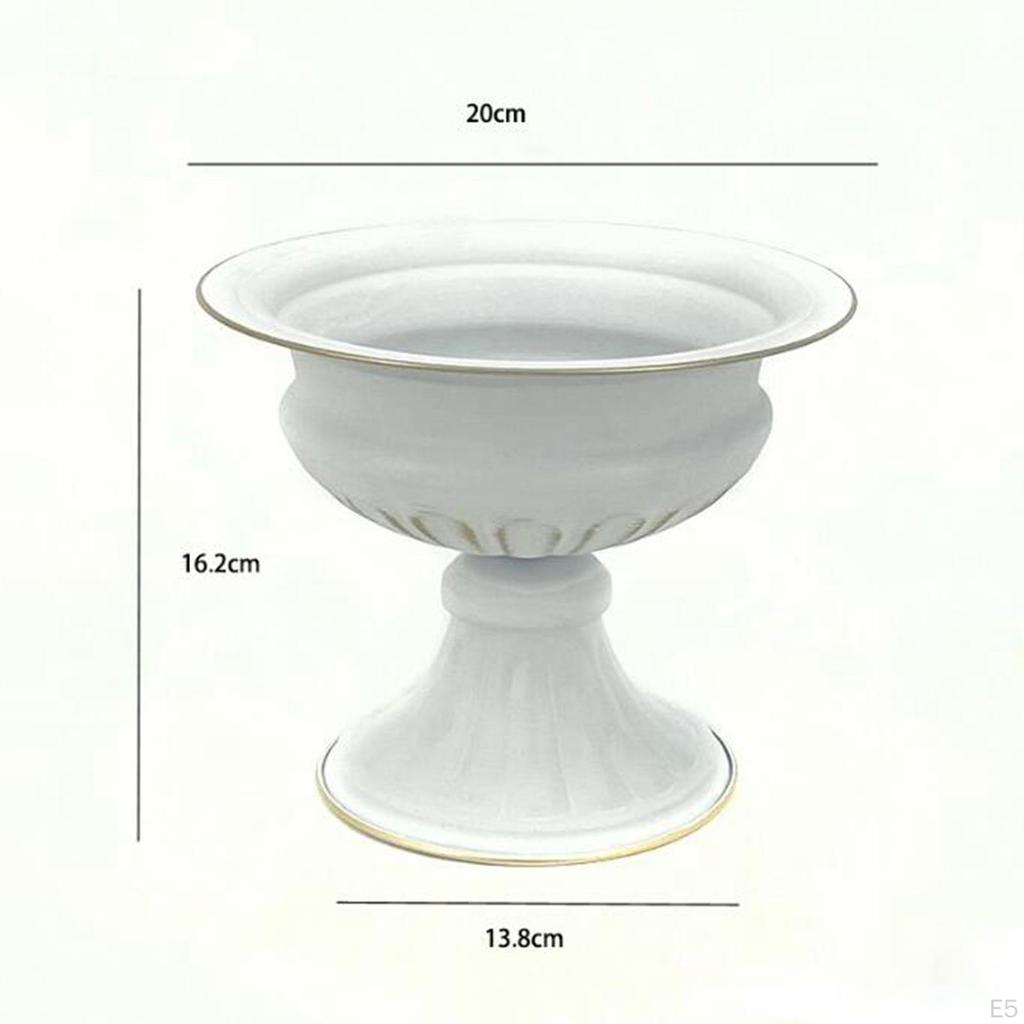 Flower Arranging Vase Metal Pot European Style Collection Container for Holidays Table