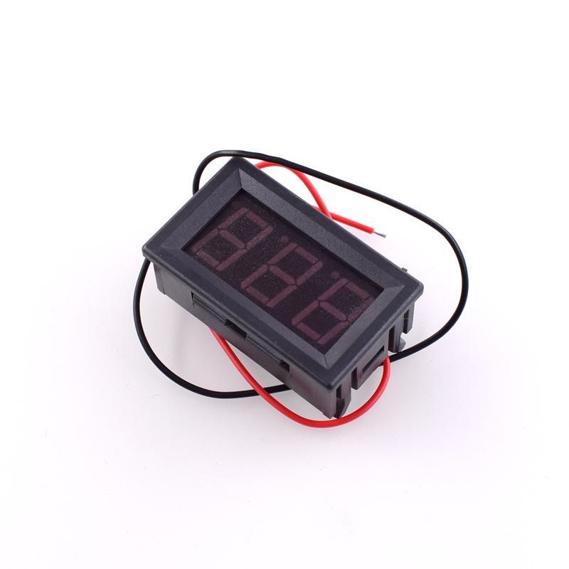 0.56" LED Voltmeter, Red Two-Wire, DC 4.5V-30.0V