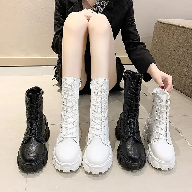 New Boots For Women Autumn Winter High-Top Women'S Boots Fashion Women'S Warm Casual Boots Comfortable Women Platform Shoes