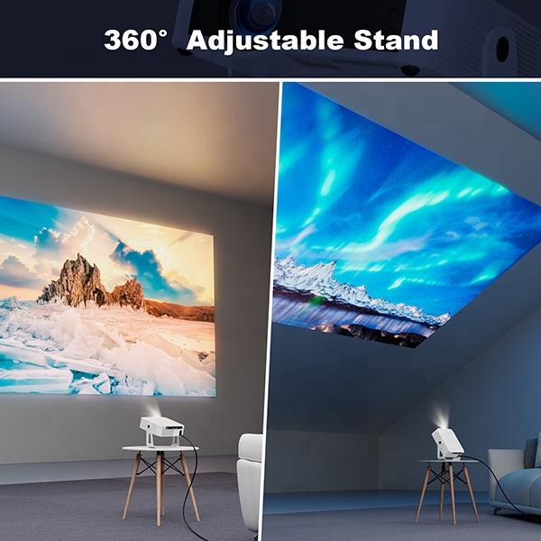 Full HD 1080P Home Theater Smart Video Movie Phone Wireless Gaming Wifi Projector BT 5G 8K Portable TV Outdoor Android 14 Beamer