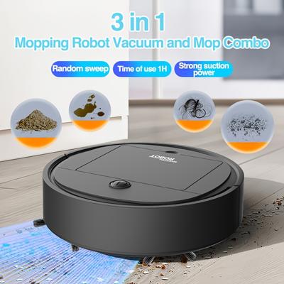 3 In 1 Cleaner Vacuum Cleaner and Mop Combination,strong Suction,low Noise,automatic Change of Direction When Encountering Obstacles-random Sweeping
