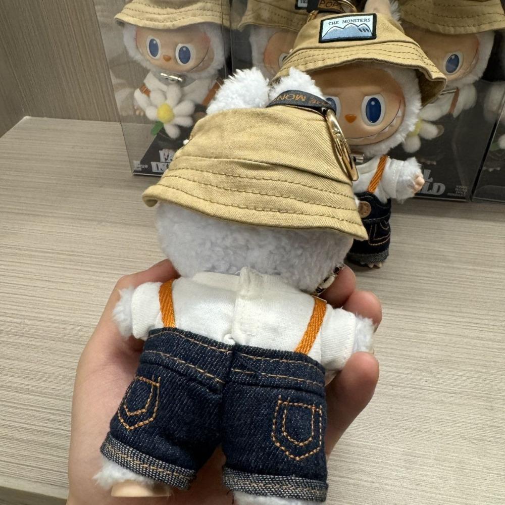 Adorable Bubble Mart Cartoon Character Keychain with Soft Vinyl Plush