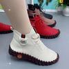 2025 Sneakers Women Shoes Platform Loafers Lace Up Leather Flat Slip-On New Spring Casual Mom Shoe Mujer Zapatos Chaussure Femme
