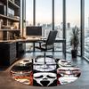 Halloween horror Printed Round Rug Carpet Chair Rug Area Rug Entryway Doormats,for Office Chair Living Room Bedroom Kitchen Room.