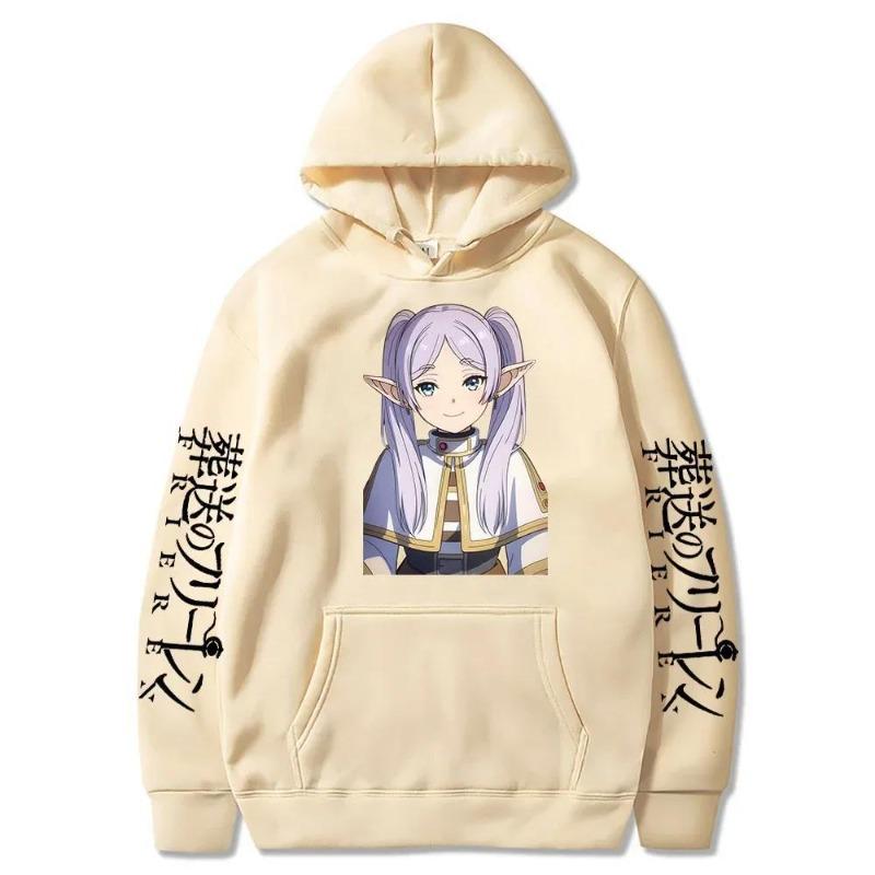 Japan Anime Frieren Beyond Journey's End Hoodies  Design Men Women Sweatshirt Fleece Oversized Couples Casual Hoodies