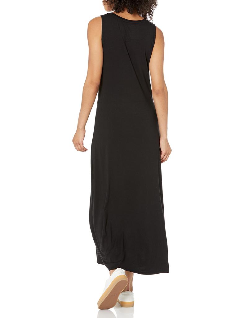 Amazon Essentials Ärmelloses Maxikleid Größe L Damen, Schwarz,