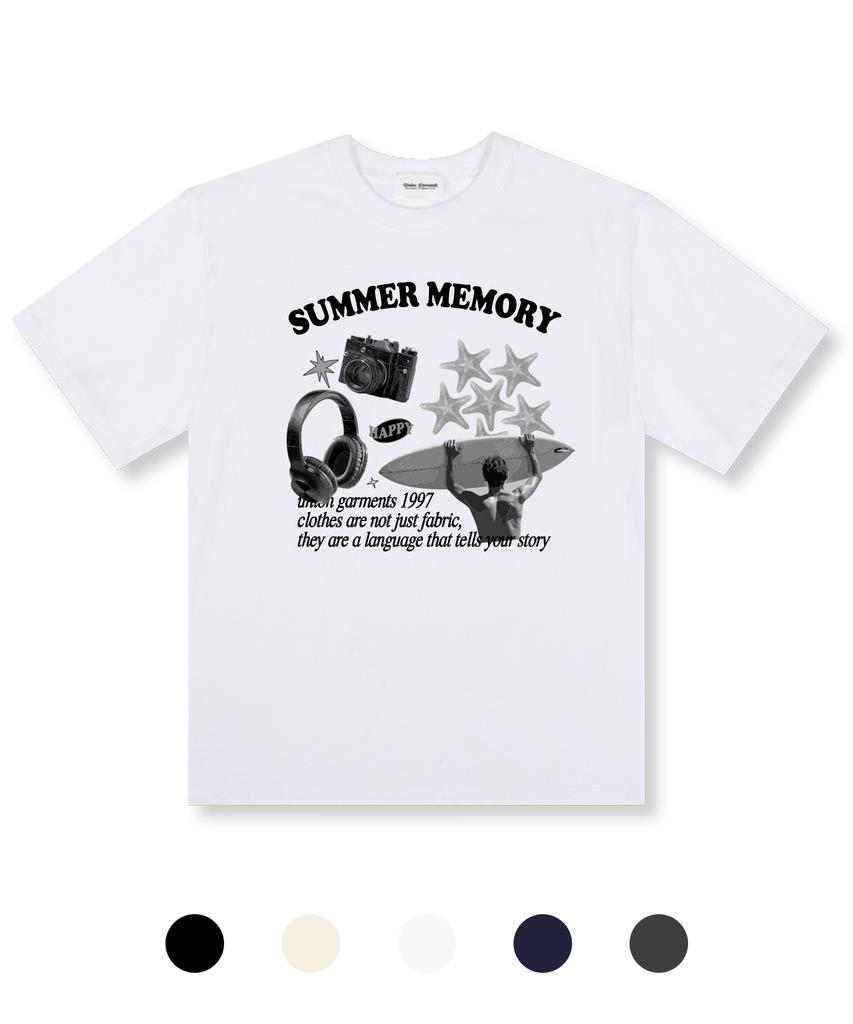 UNION GARMENTS Summer Memory Oversized Short Sleeve T-Shirt 5 Colors