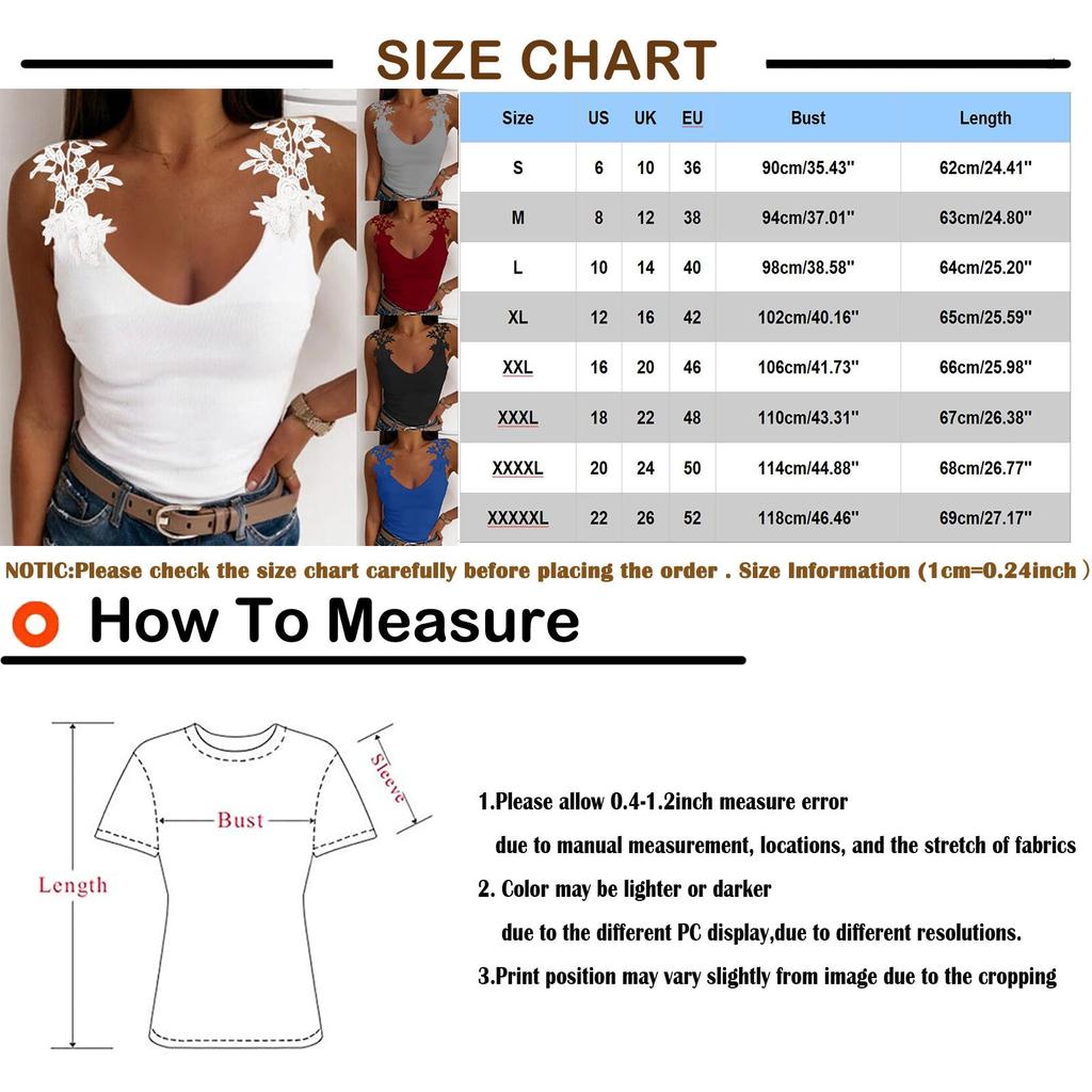 WoWomens Lace Color V-Neck Sling Blouse Strapless Summer Casual Tops