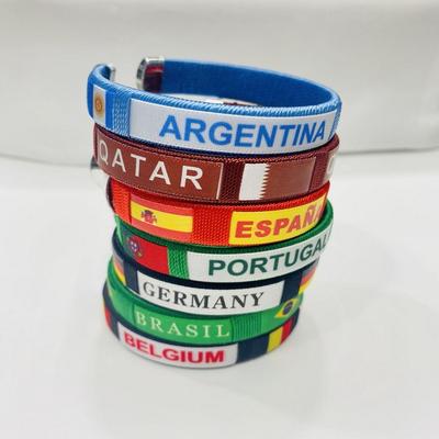Brățări Cupa Mondială FIFA 2026 Băieți Fete Brățară cu Panglică Steag Național Brățară de Încheietură la Modă Împletită pentru Fani Fotbal