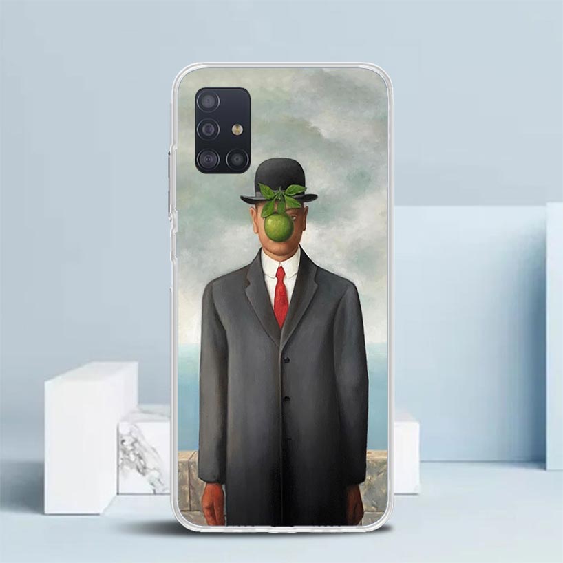 Rene Magritte Art Phone Case For Samsung Galaxy A52 A32 A22 A12 A51 A50S A30S A10S Note 20 Ultra 10 S10 Plus A31 A20 A71 A72 Gal
