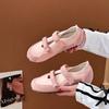 Retro hollow Mary Jane shoes, a pair of Velcro ballet casual shoes, summer soft soles are not tired, thin flat-soled single shoes
