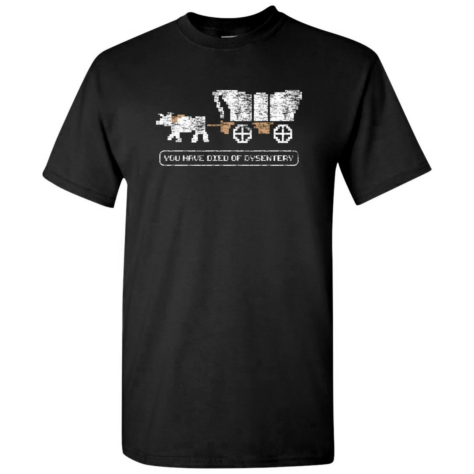 

You Have Died of Dysentery - Video Game Nostalgia T Shirt XL