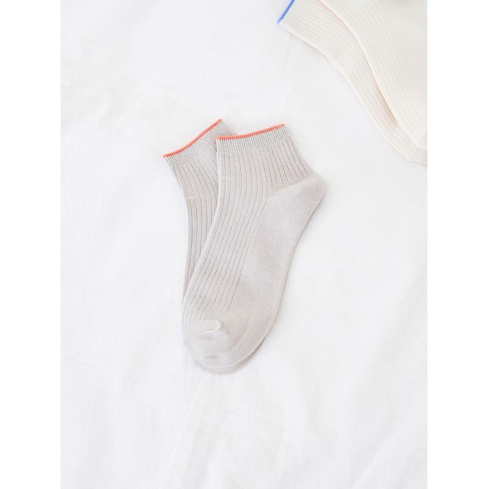 DaiSo Ankle Brim Women S Short Sock Grey